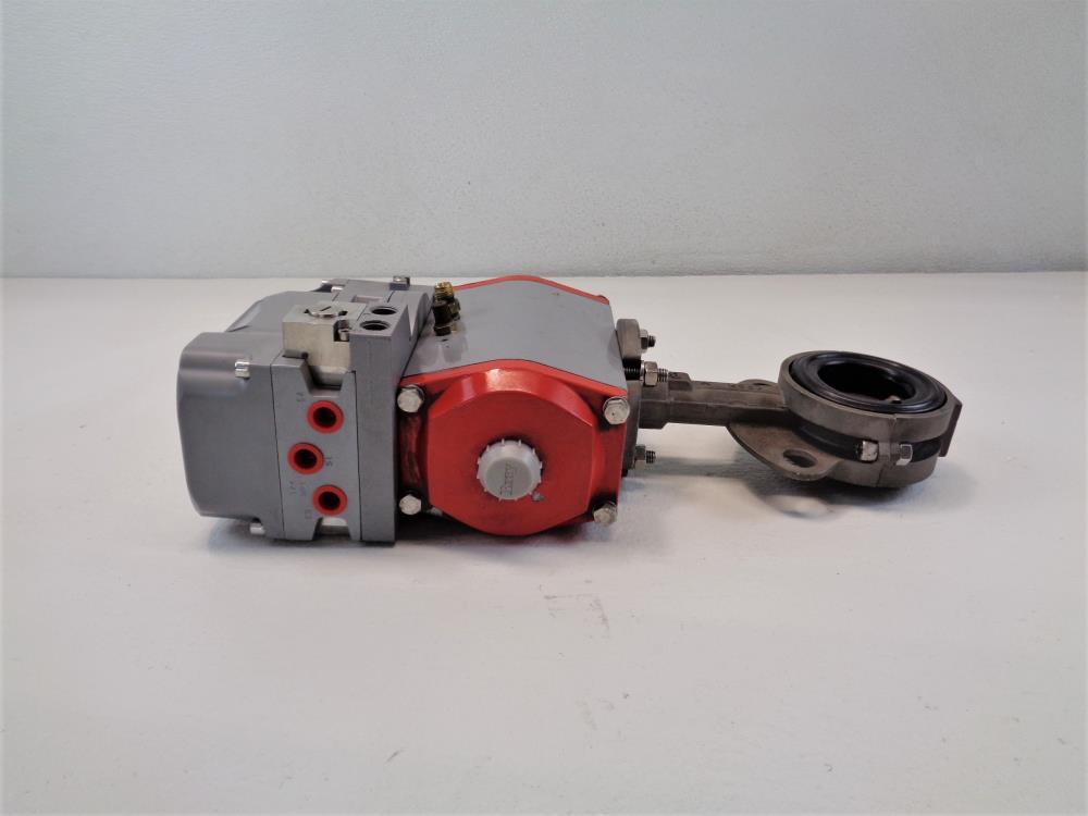 Bray 2" CF8M Lug Butterfly Valve 91-0836-21320-015 w/ StoneL Axiom Limit Switch